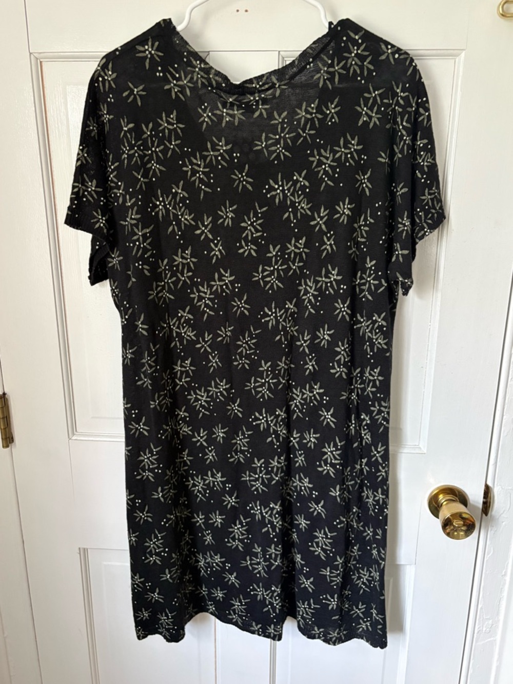 NEW Gudrun Sjoden Hassel Tunic 100% Linen Floral Short Sleeves, Size Large (L) - Picture 6 of 10